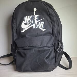 Nike Air Jordan Jump Logo Backpack Black White New No Tags